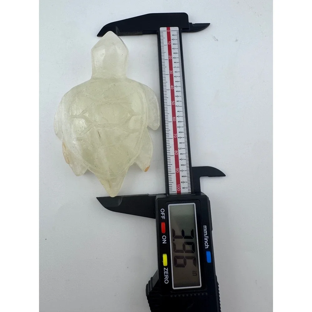 Golden Healer Quartz Turtle Hand Carved Crystal Figurine 3.96